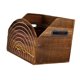 thumbnail image 2 of Caja de discos de vinilo, caja de madera para guardar álbumes, con asa cómoda, organizador de discos de CD de para CD, libros, archivos,, 2 of 9