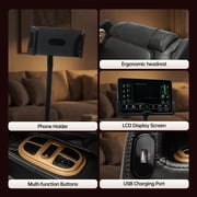 Real Relax Electric Massage Chair, Zero Gravity Full Body Massage Recliner Chair with 10 Fixed Rollers, Touch Screen Controller, Black
