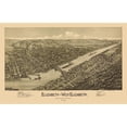 thumbnail image 3 of Fowler 24x17 Black Modern Framed Museum Art Print Titled - Elizabeth Pennsylvania - Fowler 1897, 3 of 5