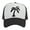 White/Black, variant on Men's Palm Tree Cap Snapback Trucker Hat, White/Gold