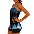 thumbnail image 5 of Jsaierl Two Piece Tankini Swimsuits Women High Waisted Summer Boho Print Push Up Swimwear Conservative Tankini Tops with Boyshorts Tankini Bathing Suits S-2XL, 5 of 8