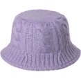 thumbnail image 4 of CoCopeaunts Womens Bucket Hat Autumn Woolen Classic Solid Color Knitted Warm and Cold Proof Reversible Thick Fisherman Hat, 4 of 8