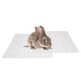 thumbnail image 1 of Plastic Grids Pet Foot Mat Rabbit Guinea Pig Cat Mouse Placemat Cushion Cage Litter Mat white L, 1 of 8