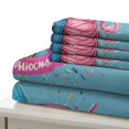 thumbnail image 5 of 3D Ice Cream Printed Comforter Cover Set Children Adult Unique Design Bedding Set Bedroom Decor,Queen (90"x90"), 5 of 5