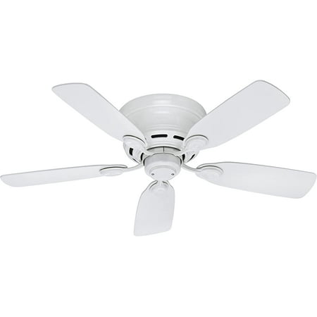 

Hunter Fan Company 51059 Indoor Low Profile IV Ceiling Fan with Pull Chain Control 42 White Finish