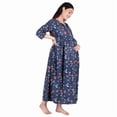 thumbnail image 1 of DWEEP SARA Robe de Maternité Bleue à Blocs Imprimés, TTG/44, 1 of 5