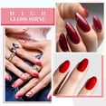 thumbnail image 3 of Set de esmaltes de uñas CANNI, 6 colores, 9 ml, gel rojo con purpurina sin hemia, 3 of 9