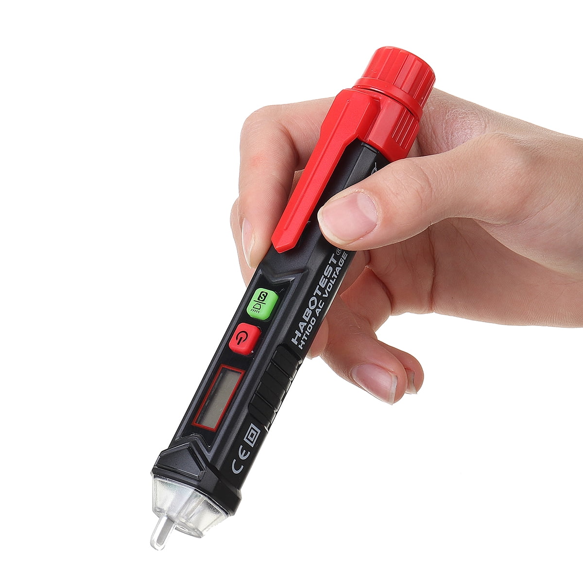 DC Non-Contact LCD Electric Voltage Test Pen 12-1000V Detector Tester Alarm AC 