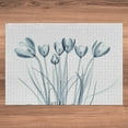 thumbnail image 6 of Ambesonne Flower Jigsaw Puzzle, Tulips with Solar Effect, Heirloom-Quality Fun Activity for Family Durable Cardboard, 1000 pcs, Dark Petrol Blue White, 6 of 6