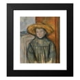 thumbnail image 2 of Paul Cézanne 15x17 Black Modern Framed Museum Art Print Titled - Boy with a Straw Hat (1896), 2 of 5