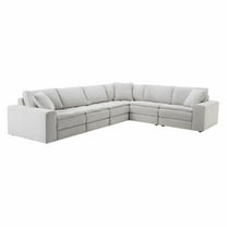 Roundhill Furniture Breton Contemporary 6-Piece L-Sectional Sofa