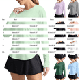 thumbnail image 4 of Women's Long Sleeve UPF 50+ Sun Shirt, Loose Fit Breathable Polyester Workout Top for Outdoor Yoga, Running, Hiking, and Sun Protection, Solid Color Athletic Layer Light Pink S, 4 of 5