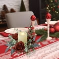 thumbnail image 5 of Candle Holder Artificial Valentine'S Day Rose Candle Holders Wreath Wedding Decorations Artificial Floral Centerpiece Candle Holders For Table Centerpiece Modern Candle Holder, 5 of 6