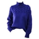 thumbnail image 1 of Jumpingount Suéter de mujer cuello medio alto Color sólido manga larga elástico chica pulóver clima frío Tops Casual interior moda vestir Prendas para la parte del cuerpo Azul METRO Jumpingount AP013959-17, 1 of 6