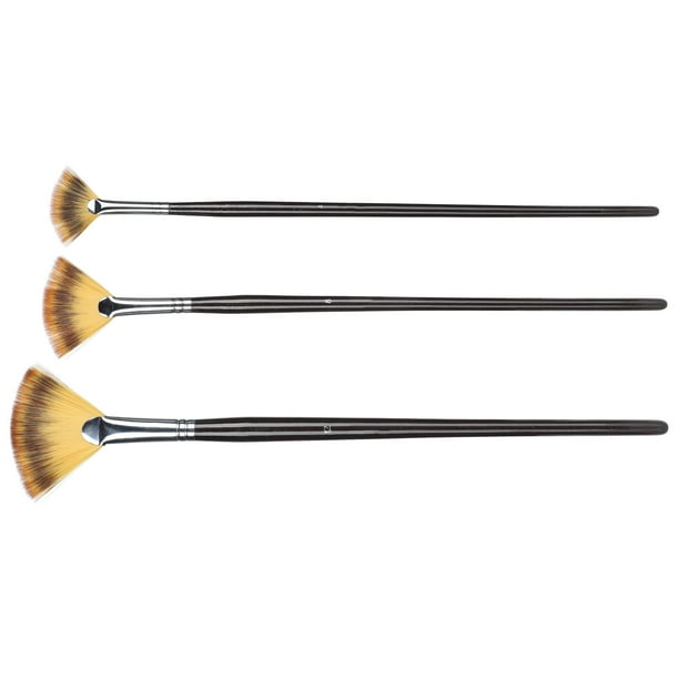 Pinceles para pintar, forma de ventilador, ventilador de pintura,  licuadora, cepillo, suministros de arte para dibujo, rendimiento  empaquetado