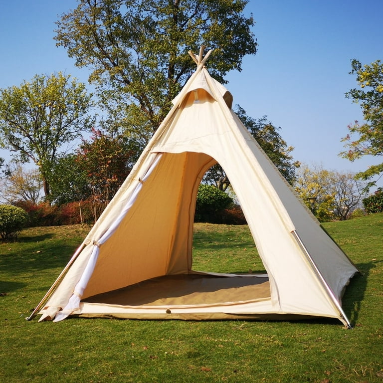  Canopy Tent for Camping 3 Person Tent Pyramid Housing Tent  Holiday Outdoor Tent for Picnic, Party,Double Door Ventilation Design,Adult  Teepee Pagoda Tent (Size : Without) : Sports & Outdoors
