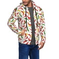 thumbnail image 3 of Zip Up Hoodies for Men - bell Pepper colorful Long Sleeve Comfrt Men'S Fashion Hoodies & Sweatshirts, Jackets for Men Hoodies Pullover Clothing Clothes with Pouch, 3 of 5
