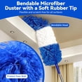 thumbnail image 7 of JFengqi Microfiber Duster with 30-100" Telescopic Pole, Reusable Home Cleaning Kit for High Ceilings, Fans, Cobwebs, Blinds & Furniture, Blue, 7 of 7