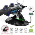 thumbnail image 2 of Cargador De Controlador Ps4, Playstation 4 / Ps4 / Ps4 Pro / Ps4 Cargador De Controlador Delgado Soporte De Estación De Acoplamiento De Carga. Estación De Carga Rápida Usb Dual Y L, 2 of 4