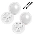 thumbnail image 4 of 2 Sets Eyeshadow Box Case Lipstick Box Refillable Makeup Dispenser with Brush, 4 of 8