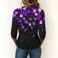 thumbnail image 7 of Warop Women's 3/4 Sleeve Tunic Tops Casual Trendy Printed Round Neck Blouses Fit Pullover T Shirts, 7 of 7