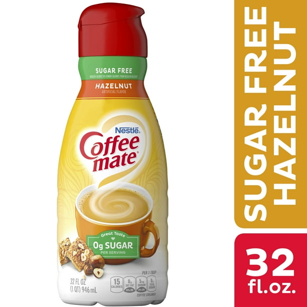 Nestle Coffee mate Hazelnut Zero Sugar Liquid Coffee Creamer 32 fl oz