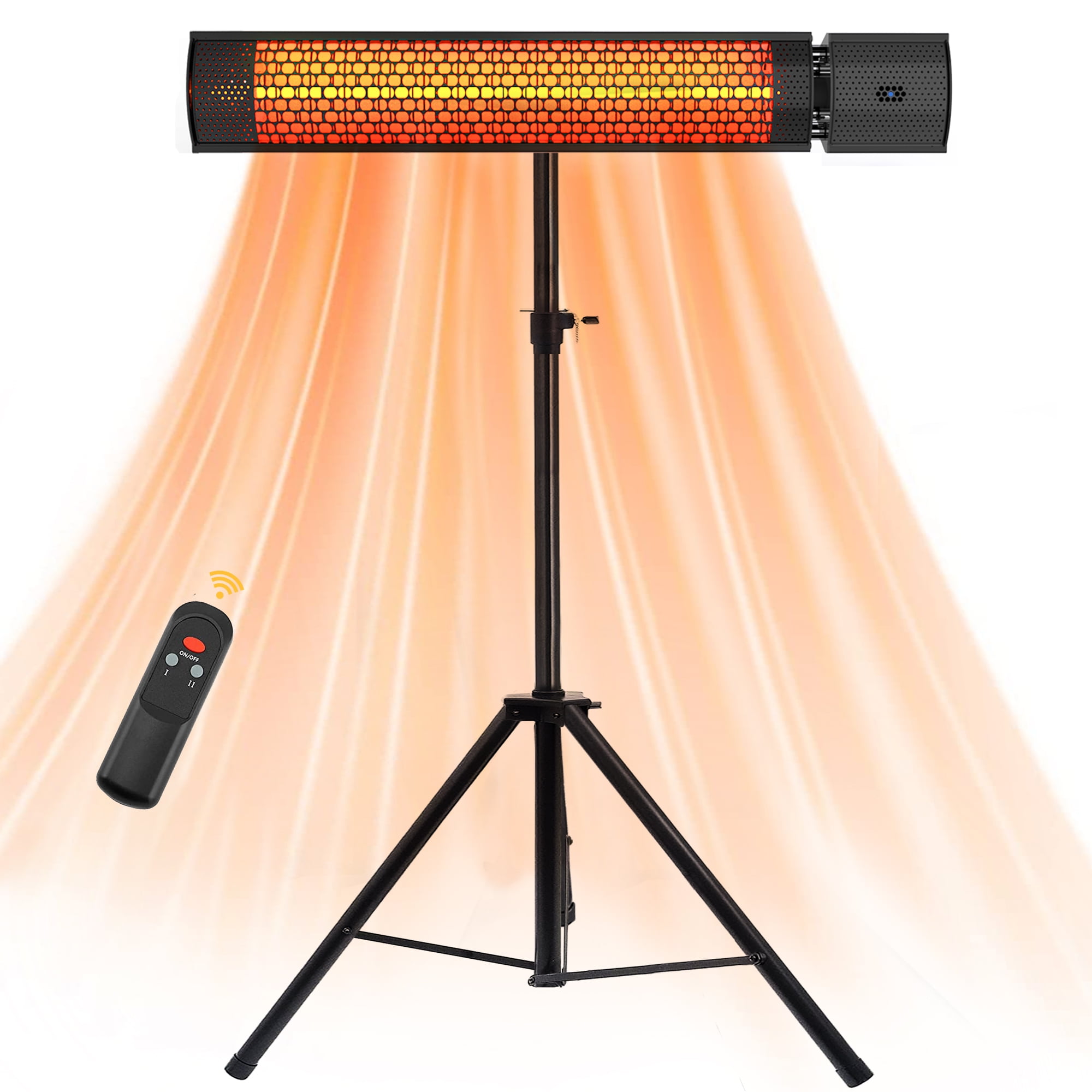 Outdoor Heaters for Patio, Nertpow Infrared Electric Patio Heater for  Indoor/Outdoor Use with Tripodu0026Remote Control, 1500W Space Heater IPX5,  Wall-Mounted For Garage Backyard - Walmart.com