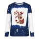 thumbnail image 4 of Pntutb moda mujer cuello redondo manga larga camiseta otoño estampado blusa suelta tops PNTUTB Pntutb-6487, 4 of 5