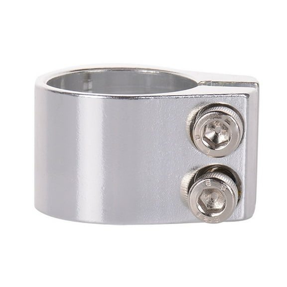 bike seatpost clamp double layer clamp Double SeatPost Clamp 34.9mm silver