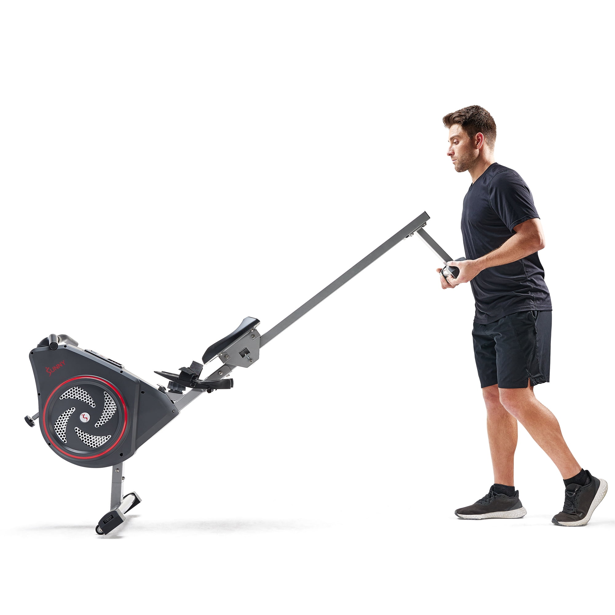 Sunny Health & Fitness Air+ Magnetic Rowing Machine with App and Smart Bluetooth Connectivity - SF-RW520008