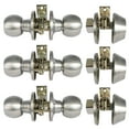 thumbnail image 3 of Locksets for Exterior Doors and Mobile Home with deadbolt, 3 Pack Keyed Alike Entry Door knob and Single Cylinder, Security for Mobile Home, Entrance and Front Door with Classic Satin Nickel Finish, 3 of 7