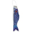 thumbnail image 5 of Japanese Carp Windsock Wind Sock Streamer Sailfish 16-inch Home Outdoor Hanging Decoration Kite for Kids Blue 40cm, 5 of 10