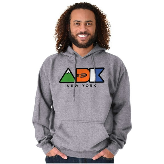 ADK Adirondack New York Hiking Hoodie Sweatshirt Women Men Brisco Brands S