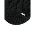 thumbnail image 4 of Jessica Simpson Women's Cable Knit Newsboy Beanie Hat with Brim, 4 of 6