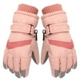 thumbnail image 5 of SGFCWSX Teen Ski Gloves Waterproof Winter Outdoors Gloves with Grip for Boys Girls Full Finger Fleece Lined Gloves Pink Size 7-11 Years, 5 of 9