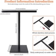 thumbnail image 2 of ZEN Bathroom Hand Towel Holder Stand，T-Shape Hand Towel Holder Stand SUS304 Stainless Steel for Bathroom，Kitchen or Vanity Countertop, 2 of 13