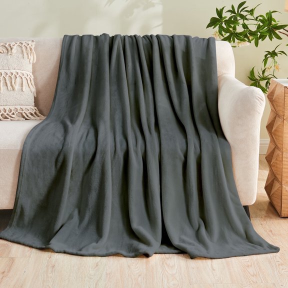 Gogreen Cozy Blanket Solid Blanket Throw Blanket - 300 GSM Fleece Blanket Throw Size Blanket for Home Decoration, Ultra Soft Blanket Microfiber Throw Blanket (Throw - 50" x 60")