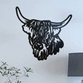 thumbnail image 5 of Xihbxyly Arte de Pared de Metal Personalizado con Diseño de Vaca, Letrero con Nombre Personalizado, Acero Al Carbono Duradero, con Recubrimiento En Polvo para Uso En Interiores y Exteriores, Perfecto, 5 of 5