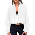 thumbnail image 1 of Chaquetas de Invierno para Mujer, de Forro , Larga, con Cremallera, , Cálidas, Estilo Otoño, para Hacer Ejercicio M, 1 of 8