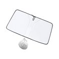 thumbnail image 4 of Protector de parasol plegable para parabrisas que mantiene la cubierta de su vehículo para SUV sedanes. Plata titanio L, 4 of 9