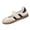 White, variant on Women's Mary Jane Sneakers Velcro Strap Retro Striped Flat Gum Sole Comfort Walking Casual Trainers Black 8
