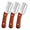 3pcs, variant on 3-in-1 Stainless Steel Vegetable Peeler, Ergonomic Wood Handle Pelador de Papas for Fruits, Vegetables, Julienne Slicing and Bottle Opener