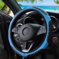thumbnail image 1 of SNNROO Premium PU Leather Steering Wheel Cover with Embroidered Design  Universal Fit for 14.5-15 Inch Steering Wheels, 1 of 7