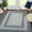 Grey, variant on Haperlare Braided Print Rugs for Living Room Washable Soft Area Rugs Farmhouse Brown Rugs for Dining Room Family Room Carpet,8'x10'