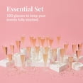thumbnail image 4 of 100 Gold Plastic Champagne Flutes - 4.5 oz Disposable Champagne Glasses for Toasting at Weddings, Mimosas, Cocktails, Great Gatsby Party Decorations, and Events, 4 of 6