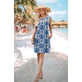 thumbnail image 4 of Wiholl Summer Dresses for Women 2026 Beach Vacation Fashion Lace Mini Tank Dress with Pockets, 4 of 9