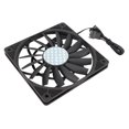 thumbnail image 1 of Ventilador de Caja pwm de 120 mm y 4 pinos Ventilador de Enfriamiento de PC de 500-1800 RPM Para Caja de Computerador, Con 8 Almohadillas de Silicona, Bajo Nivel de Ruido, Larga, 1 of 7