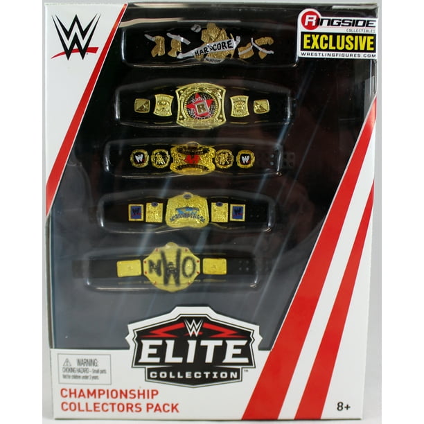 Wwe Elite 5 Belt Championship Collectors Pack Ringside Exclusive Wrestling Figure Accessories Walmart Com