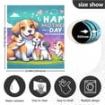 thumbnail image 3 of Mother's Day Dogs Flowers Dishwasher Magnetic Covers Magnet Sticker Kitchen Decor Dishwasher Refrigerator Front Door Covers Decorative Magnetic 23" x 26", 3 of 5