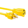 thumbnail image 3 of GE Indoor/Outdoor 50ft. Grounded Heavy Duty Extension Cord, Yellow, 50672, 3 of 6
